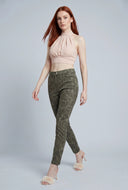 Acid Wash Pull On Skinny Pants