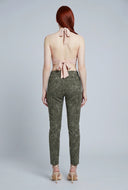 Acid Wash Pull On Skinny Pants