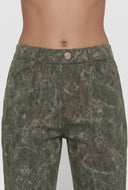 Acid Wash Pull On Skinny Pants