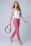 Acid Wash Pull On Skinny Pants