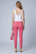 Acid Wash Pull On Skinny Pants