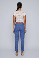 Acid Wash Pull On Skinny Pants