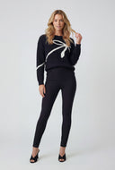 High-Waist Scuba Ankle Dress Pants