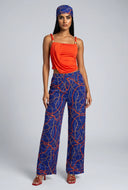 Daleyza Patterned Pants with Head Scarf