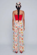 Daleyza Patterned Pants with Head Scarf