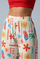 Daleyza Patterned Pants with Head Scarf