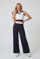 Spoiled Contrast Double Waistband Pants
