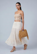 Chiffon Tiered Maxi Skirt