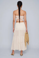 Chiffon Tiered Maxi Skirt