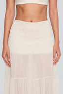 Chiffon Tiered Maxi Skirt