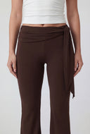 Kathryn Tie Waist Flare-Leg Pants