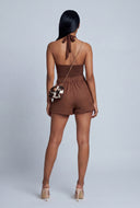 Crepe Knit Asymmetrical Skort