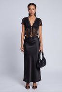 Satin Maxi Skirt