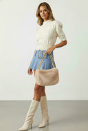 Azaria High Waist Belted Pleated Mini Skirt