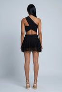 Lace Tiered Mini Skirt