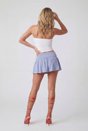 Ribbed Fold Over Skater Skirt