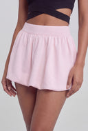 Solid Mini Bubble Skirt
