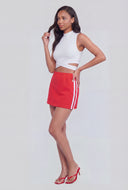 Graphic Back Varsity Skort