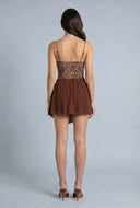 Chiffon Asymmetrical Mini Skirt