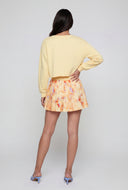Patterned Pleated Skater Skort