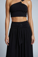 Belted Maxi Skirt