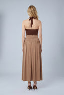 Belted Maxi Skirt