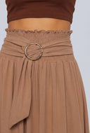 Belted Maxi Skirt
