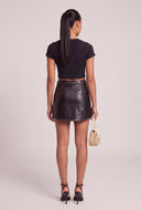 Vegan Leather Studded Skort