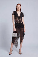 Asymmetrical Lace Skirt
