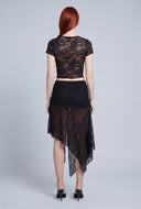 Asymmetrical Lace Skirt