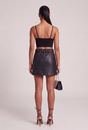 Vegan Leather Mini Skirt