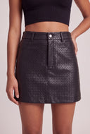 Vegan Leather Mini Skirt