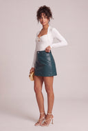 Vegan Leather Mini Skirt