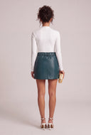 Vegan Leather Mini Skirt