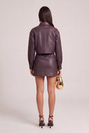 Vegan Leather Mini Skirt