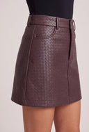 Vegan Leather Mini Skirt