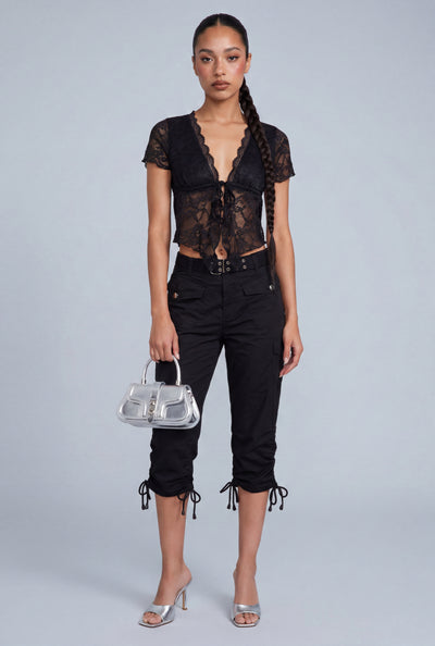 Leilany Belted Cargo Capris
