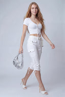 Leilany Belted Cargo Capris