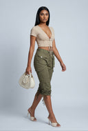 Leilany Belted Cargo Capris