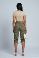 Leilany Belted Cargo Capris