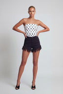 High Waist Denim Cutoff Shorts