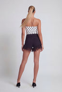 High Waist Denim Cutoff Shorts