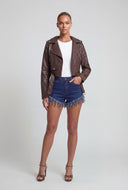 High Waist Denim Cutoff Shorts