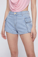 Cargo Denim Shorts