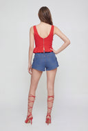 Cargo Denim Shorts