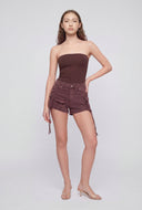 Iliana Acid Wash Tassel Cargo Shorts