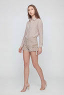 Dallas Acid Wash Denim Cargo Shorts