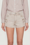Dallas Acid Wash Denim Cargo Shorts