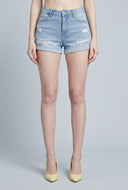 Gracelynn Distressed Denim Shorts