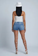 Denim Cargo Shorts